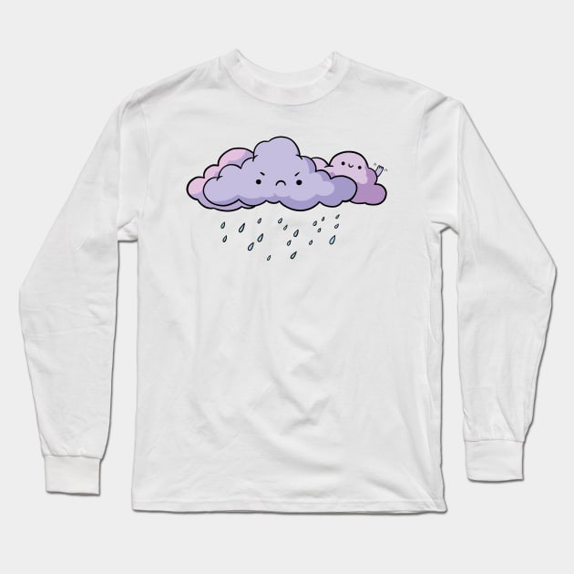 Grumpy Weather Long Sleeve T-Shirt by Summer Child Designs